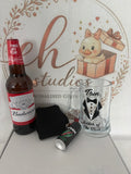 Personalised Father of the Bride Beer Mug Set
